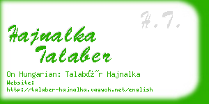 hajnalka talaber business card